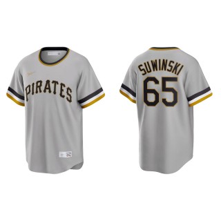 Pittsburgh Pirates Jack Suwinski Gray Cooperstown Collection Road Jersey