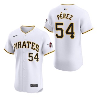 Pittsburgh Pirates Martin Perez White Home Elite Player Jersey