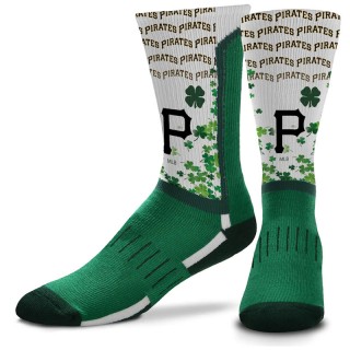 Pittsburgh Pirates St. Patrick's Day V-Curve Crew Socks