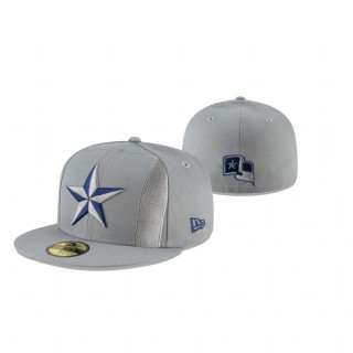 Rangers Gray Alternate Logo Elements 59FIFTY Fitted Hat