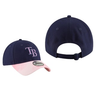 Tampa Bay Rays Navy Pink 2019 Mother's Day 9TWENTY Adjustable Team Glisten Hat