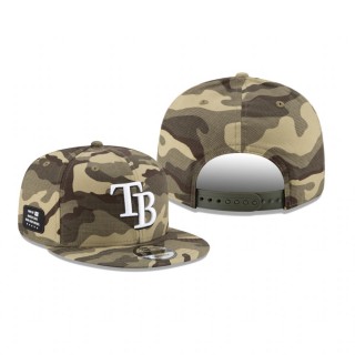 Tampa Bay Rays Camo 2021 Armed Forces Day 9FIFTY Adjustable Hat