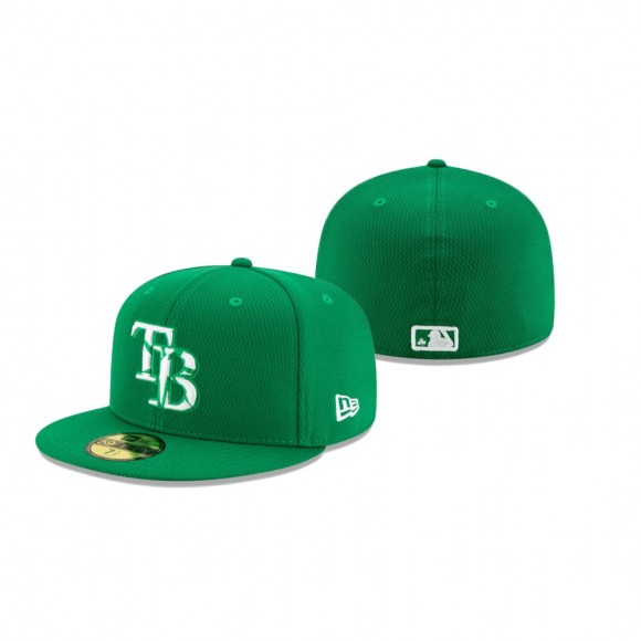 Rays Kelly Green 2021 St. Patrick's Day On Field 59FIFTY Hat