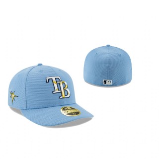 Rays Batting Practice Light Blue Low Profile 59FIFTY Cap