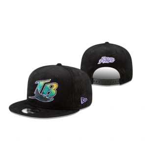 Tampa Bay Rays Black Corduroy 9Fifty Snapback Hat