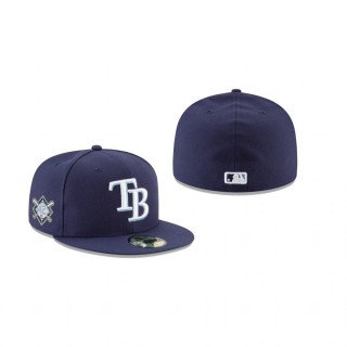 Rays Navy Jackie Robinson Day 59FIFTY Fitted Hat