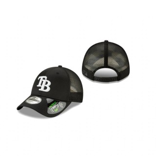 Tampa Bay Rays Black Repreve Trucker 9FORTY Adjustable Hat