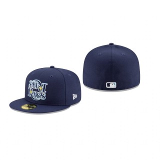 Rays Navy Team Mirror 59FIFTY Fitted Hat