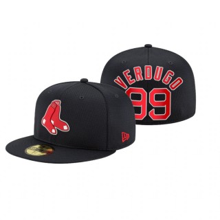 Red Sox Alex Verdugo Navy 2021 Clubhouse Hat