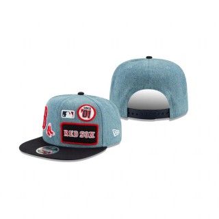 Boston Red Sox Blue Denim Patched 9FIFTY Snapback Hat