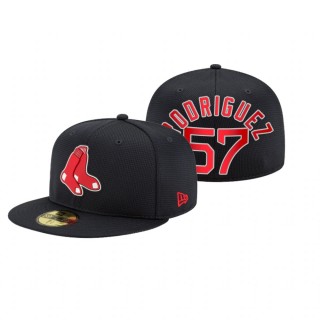Red Sox Eduardo Rodriguez Navy 2021 Clubhouse Hat