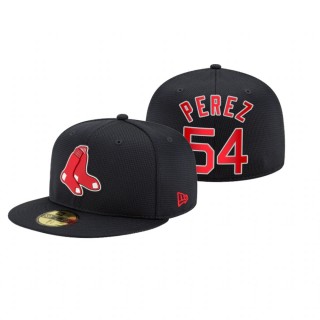 Red Sox Martin Perez Navy 2021 Clubhouse Hat