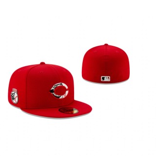 Reds Red Batting Practice Hat