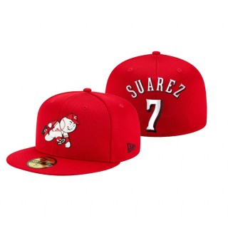 Reds Eugenio Suarez Red 2021 Clubhouse Hat