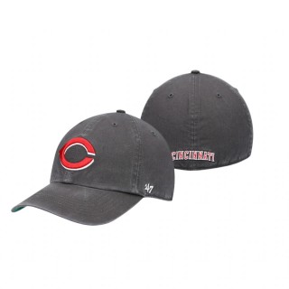 Cincinnati Reds Graphite Franchise Fitted Hat