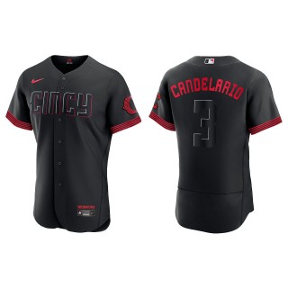 Jeimer Candelario Reds Black City Connect Authentic Jersey