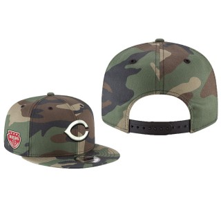 Cincinnati Reds Camo Military Patch 9FIFTY Snapback Hat