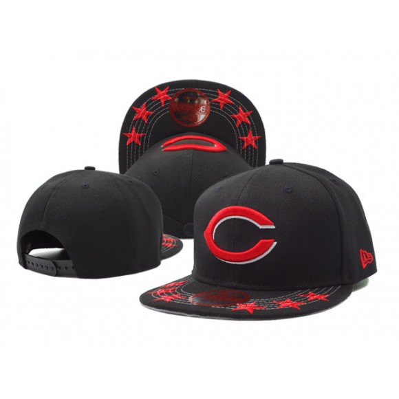 Male Cincinnati Reds New Era Black Adjustable Performance Hat