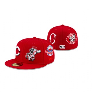 Reds Patch Pride Red 59Fifty Fitted Cap