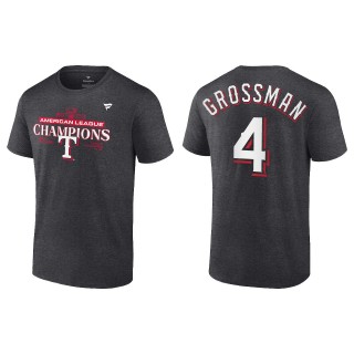 Robbie Grossman Texas Rangers Charcoal 2023 American League Champions T-Shirt