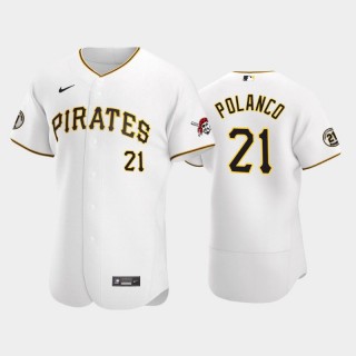 Roberto Clemente Day Pirates 25 Gregory Polanco Authentic White Jersey