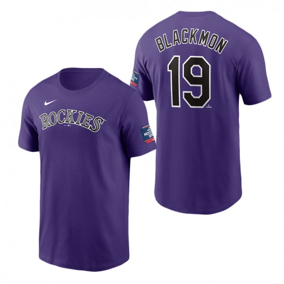 Colorado Rockies Charlie Blackmon Purple 2024 MLB World Tour Mexico City Series Name & Number T-Shirt