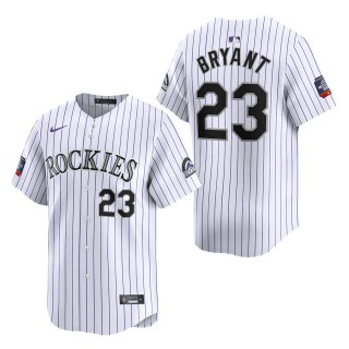 Colorado Rockies Kris Bryant White 2024 MLB World Tour Mexico City Series Home Limited Player Jersey