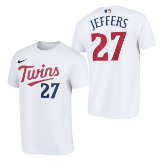 Ryan Jeffers Minnesota Twins White 2023 Wordmark T-Shirt