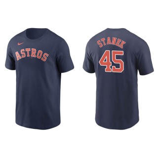 Ryne Stanek Men's Astros Alex Bregman Navy Name & Number T-Shirt