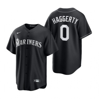 Sam Haggerty Mariners Nike Black White Replica Jersey