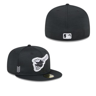 San Diego Padres Black 2024 Clubhouse 59FIFTY Fitted Hat