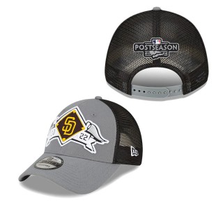 Men's San Diego Padres Gray 2022 Division Series Winner Locker Room 9FORTY Snapback Hat