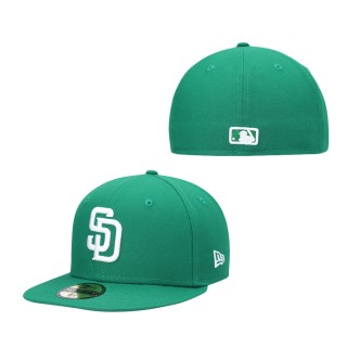 Men's San Diego Padres Kelly Green Logo 59FIFTY Fitted Hat