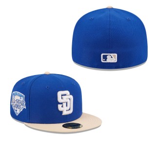 San Diego Padres Royal Fitted Hat