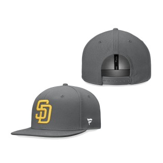 San Diego Padres Snapback Hat Graphite