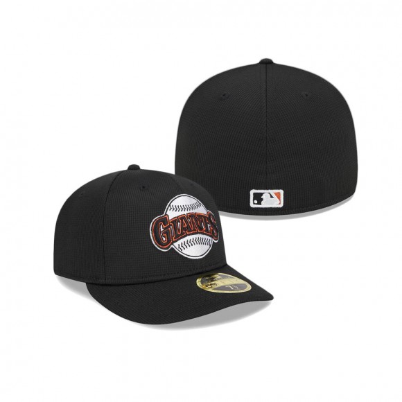San Francisco Giants Black 2024 Batting Practice Low Profile 59FIFTY Fitted Hat