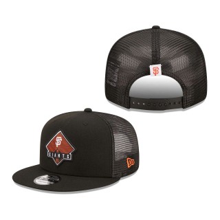San Francisco Giants Camper Trucker Snapback Hat Black