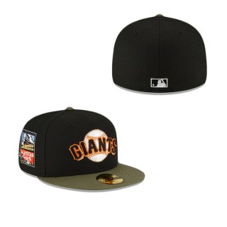 San Francisco Giants Just Caps Dark Forest Visor Fitted Hat