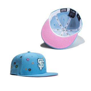 San Francisco Giants Light Blue Super Bloom 59FIFTY Hat