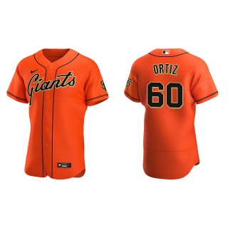 Men's San Francisco Giants Luis Ortiz Orange Authentic Alternate Jersey