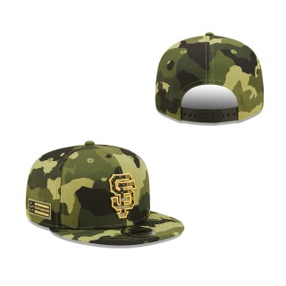 San Francisco Giants New Era Camo 2022 Armed Forces Day 9FIFTY Snapback Adjustable Hat