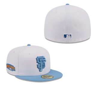 San Francisco Giants White Sky Fitted Hat