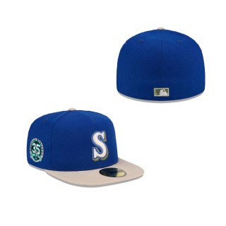 Seattle Mariners Canvas A-Frame Fitted Hat