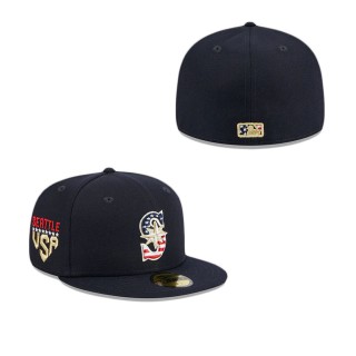 Seattle Mariners Independence Day Fitted Hat