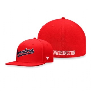 Washington Senators Red Cooperstown Collection Fitted Hat