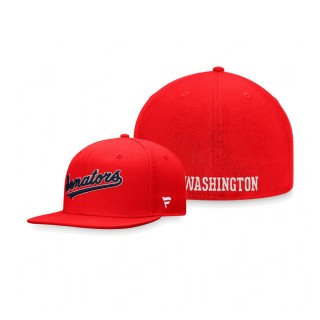 Senators Cooperstown Collection Fitted Red Hat