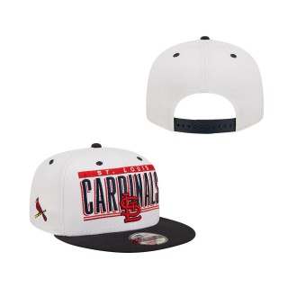 St. Louis Cardinals Retro Title 9FIFTY Snapback Hat White Red