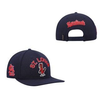 St. Louis Cardinals Pro Standard Navy Stacked Logo Snapback Hat