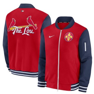 St. Louis Cardinals Red 2024 City Connect Authentic Collection Game Time Full-Zip Jacket