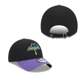 Tampa Bay Rays Black 2024 City Connect 9TWENTY Adjustable Hat